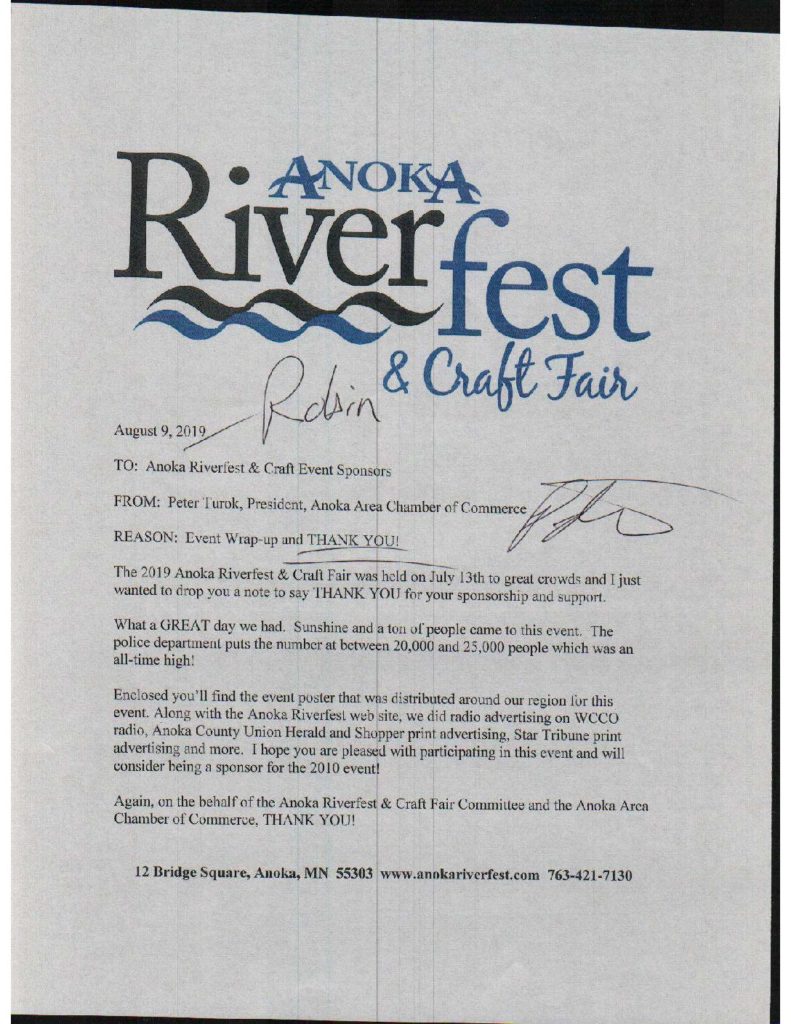 Anoka MN community river fest