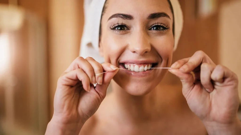dental floss before or after brushing