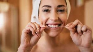 dental floss before or after brushing